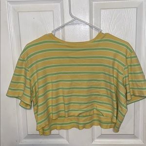 🤍4/$15 Striped crop top